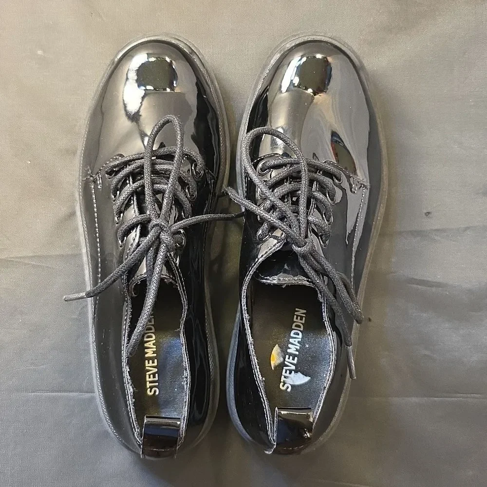 BRAND NEW STEVE MADDEN LACE-UP PLAFORM GIRLD LOAFER G1